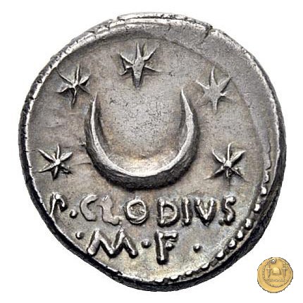 494/21 - denario P. Clodius M.f. 42 BC (Roma)