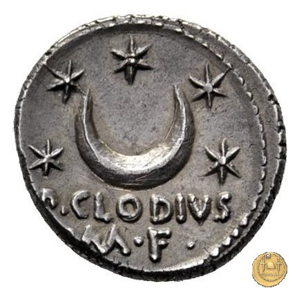 494/21 - denario P. Clodius M.f. 42 BC (Roma)