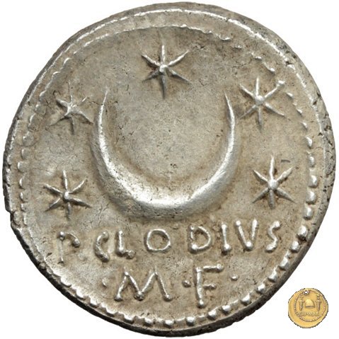 494/21 - denario P. Clodius M.f. 42 BC (Roma)