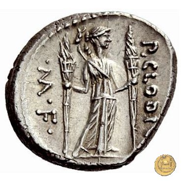 494/23 - denario P. Clodius M.f. 42 BC (Roma)