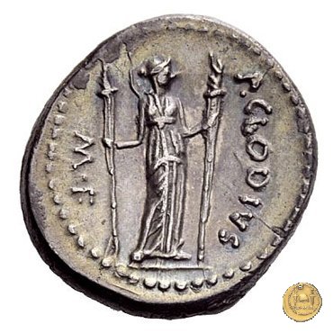 494/23 - denario P. Clodius M.f. 42 BC (Roma)