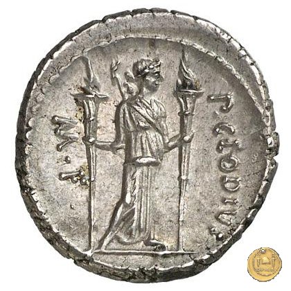 494/23 - denario P. Clodius M.f. 42 BC (Roma)