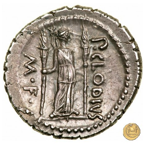 494/23 - denario P. Clodius M.f. 42 BC (Roma)