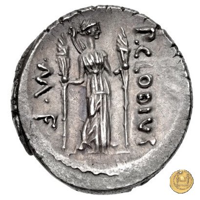 494/23 - denario P. Clodius M.f. 42 BC (Roma)