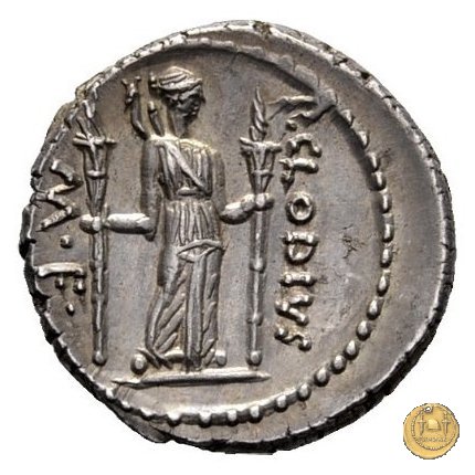 494/23 - denario P. Clodius M.f. 42 BC (Roma)