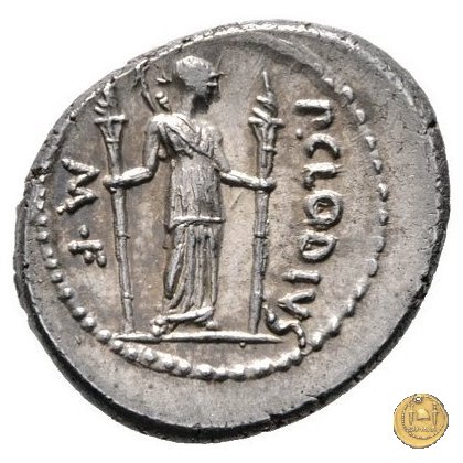 494/23 - denario P. Clodius M.f. 42 BC (Roma)