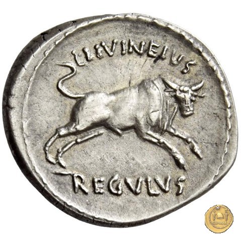 494/24 - denario L. Livineius Regulus 42 BC (Roma)