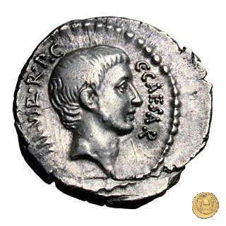 494/25 - denario C. Iulius Caesar Octavianus / L. Livineius Regulus 42 BC (Roma)