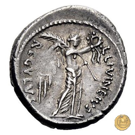 494/25 - denario C. Iulius Caesar Octavianus / L. Livineius Regulus 42 BC (Roma)