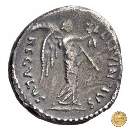 494/25 - denario C. Iulius Caesar Octavianus / L. Livineius Regulus 42 a.C. (Roma)