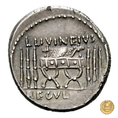 494/27 - denario L. Livineius Regulus 42 BC (Roma)