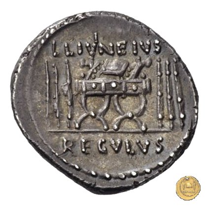 494/27 - denario L. Livineius Regulus 42 BC (Roma)