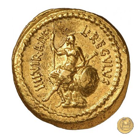 494/2 - aureo M. Antonius / L. Livineius Regulus 42 BC (Roma)