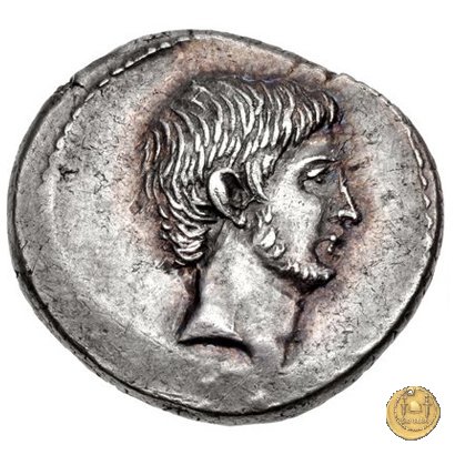 494/33 - denario C. Iulius Caesar Octavianus / C. Vibius Varus 42 BC (Roma)