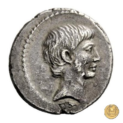 494/33 - denario C. Iulius Caesar Octavianus / C. Vibius Varus 42 BC (Roma)