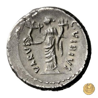 494/33 - denario C. Iulius Caesar Octavianus / C. Vibius Varus 42 a.C. (Roma)