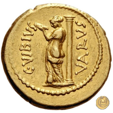 494/34 - aureo C. Vibius Varus 42 BC (Roma)