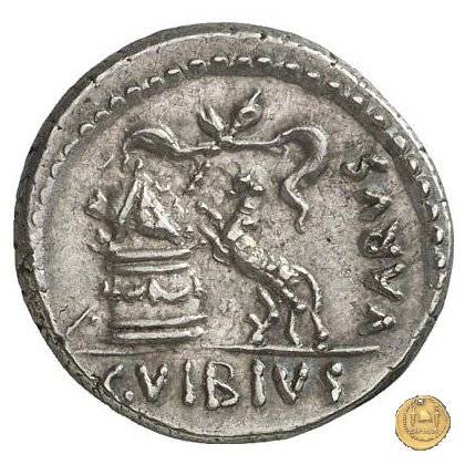 494/36 - denario C. Vibius Varus 42 BC (Roma)