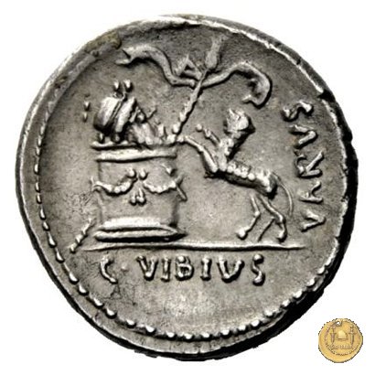 494/36 - denario C. Vibius Varus 42 BC (Roma)