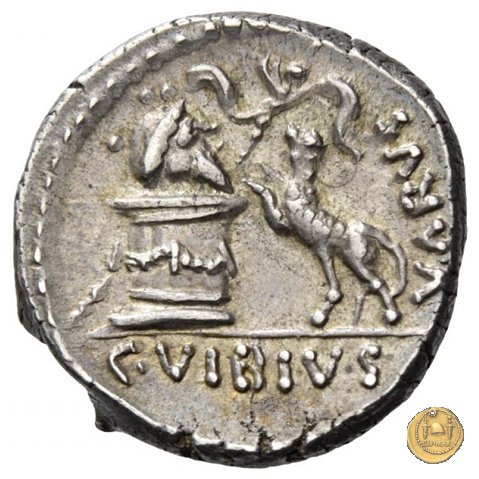 494/36 - denario C. Vibius Varus 42 BC (Roma)