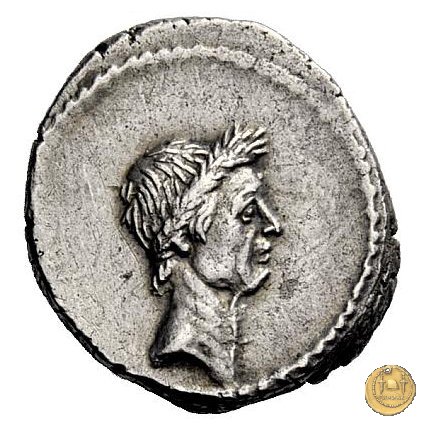 494/39 - denario L. Mussidius T.f. Longus 42 BC (Roma)