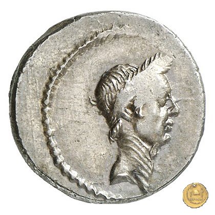 494/39 - denario L. Mussidius T.f. Longus 42 BC (Roma)