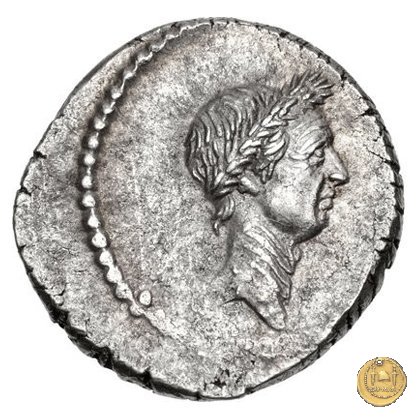 494/39 - denario L. Mussidius T.f. Longus 42 BC (Roma)