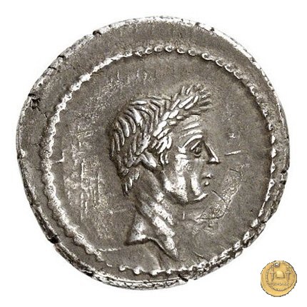 494/39 - denario L. Mussidius T.f. Longus 42 BC (Roma)