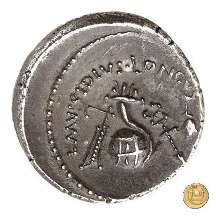 494/39 - denario L. Mussidius T.f. Longus 42 BC (Roma)