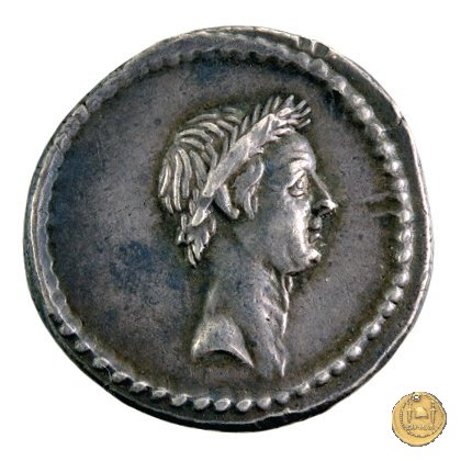 494/39 - denario L. Mussidius T.f. Longus 42 a.C. (Roma)