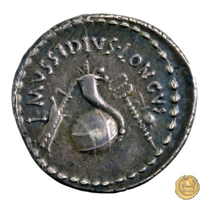 494/39 - denario L. Mussidius T.f. Longus 42 BC (Roma)