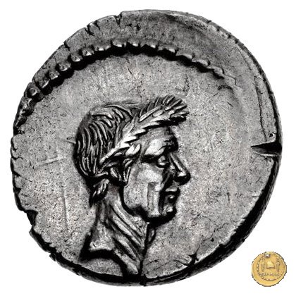 494/39 - denario L. Mussidius T.f. Longus 42 BC (Roma)