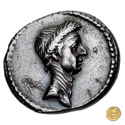 494/39 - denario L. Mussidius T.f. Longus 42 BC (Roma)