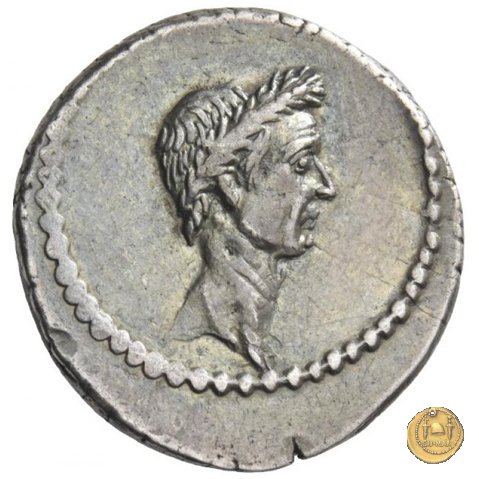 494/39 - denario L. Mussidius T.f. Longus 42 a.C. (Roma)