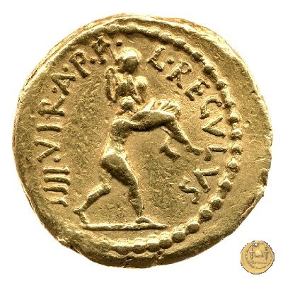 494/3 - aureo C. Iulius Caesar Octavianus / L. Livineius Regulus 42 BC (Roma)