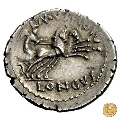 494/40 - denario L. Mussidius T.f. Longus 42 BC (Roma)