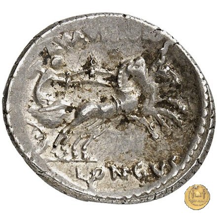 494/40 - denario L. Mussidius T.f. Longus 42 BC (Roma)