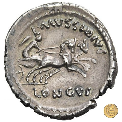 494/40 - denario L. Mussidius T.f. Longus 42 BC (Roma)