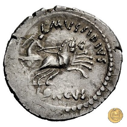 494/40 - denario L. Mussidius T.f. Longus 42 BC (Roma)
