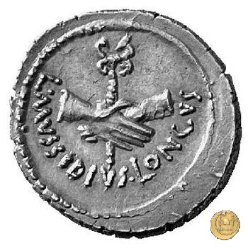 494/41 - denario L. Mussidius T.f. Longus 42 BC (Roma)