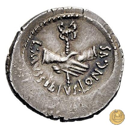 494/41 - denario L. Mussidius T.f. Longus 42 BC (Roma)