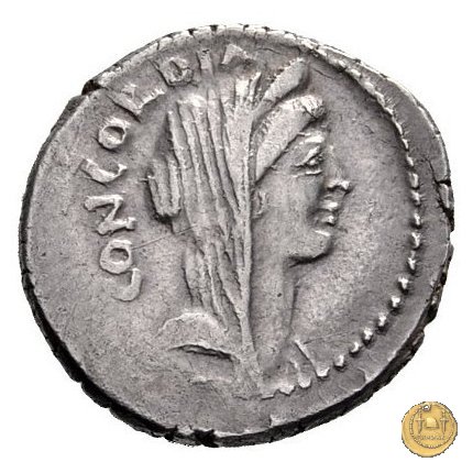 494/41 - denario L. Mussidius T.f. Longus 42 BC (Roma)