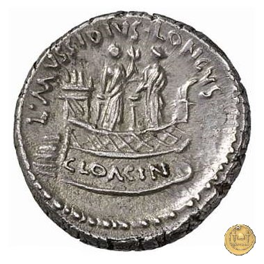 494/42 - denario L. Mussidius T.f. Longus 42 BC (Roma)