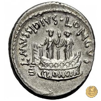 494/42 - denario L. Mussidius T.f. Longus 42 BC (Roma)