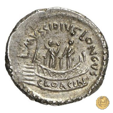 494/42 - denario L. Mussidius T.f. Longus 42 BC (Roma)