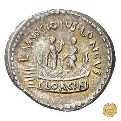 494/42 - denario L. Mussidius T.f. Longus 42 BC (Roma)