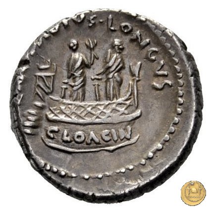 494/42 - denario L. Mussidius T.f. Longus 42 BC (Roma)