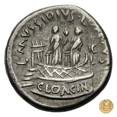 494/43 - denario L. Mussidius T.f. Longus 42 BC (Roma)