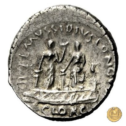 494/43 - denario L. Mussidius T.f. Longus 42 BC (Roma)