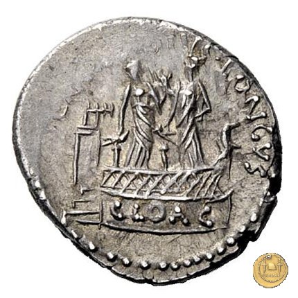 494/43 - denario L. Mussidius T.f. Longus 42 BC (Roma)